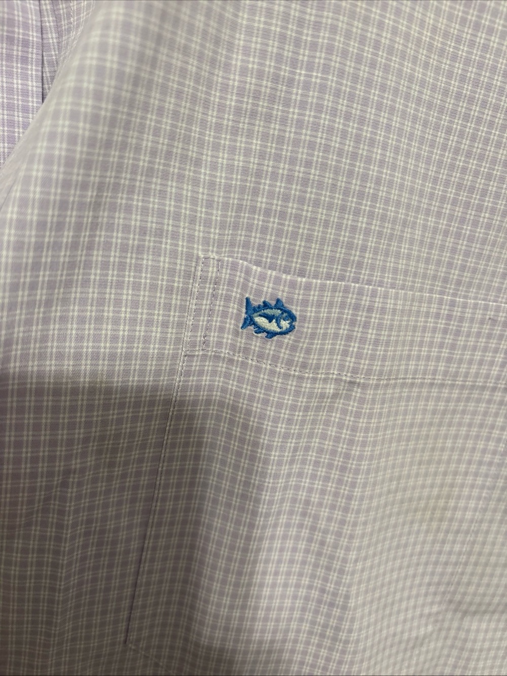 Southern Tide Lavender Check Dress Shirt - Picture 3 of 6